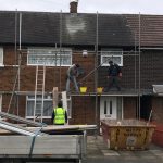 scaffolding up